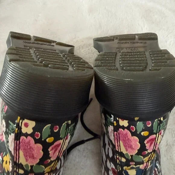 Dr. Martens 1460 Pascal Floral Lace‑Up Boots Women's Black Floral Leather Size:6 - Picture 14 of 14